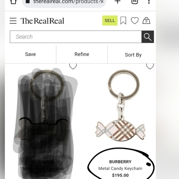 🔹️ Burberry🔹️ Nova Check Candy Keychain Key Fob Purse Charm-Authentic 🤍 - Picture 2 of 5